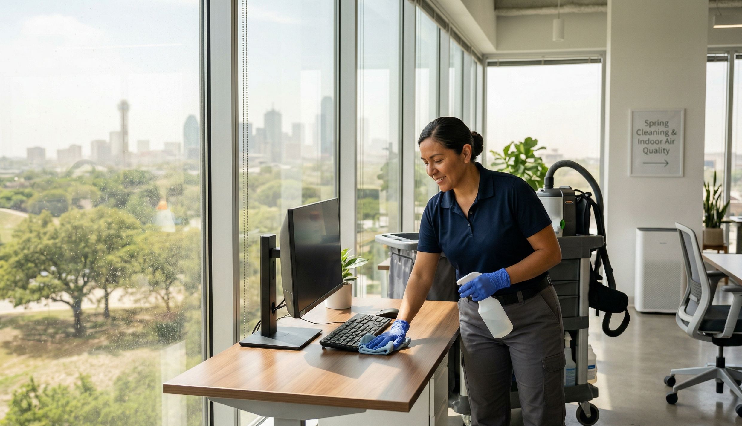Spring Pollen in DFW: How It Impacts Office Cleaning and Indoor Air Quality